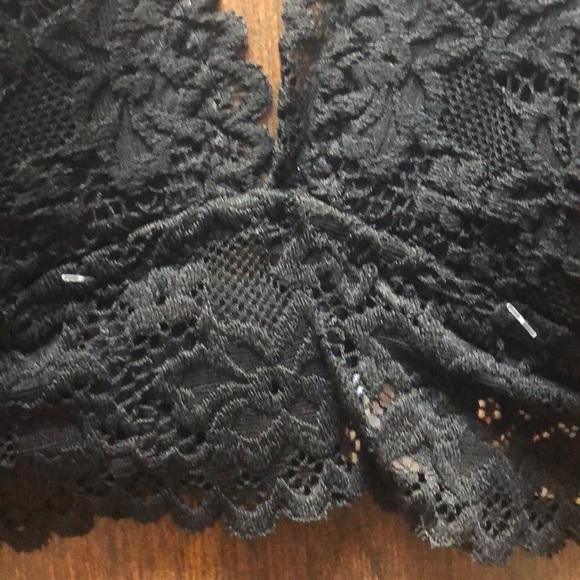 New Lace Bralette black  s. S Halter Lined Cup NWT - Picture 5 of 7